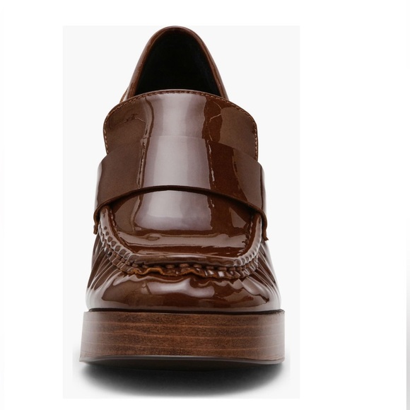 Steve Madden Women's Munday Y2K Platform Loafer Block Heels Leather Upper Sz 8.5 - Picture 9 of 11